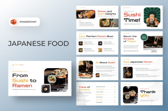 Japanese Food Presentation PowerPoint Template